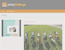 Tablet Screenshot of jockey-challenge.com